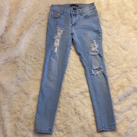 Fashion Nova Denim - Fashion Nova light blue jeans